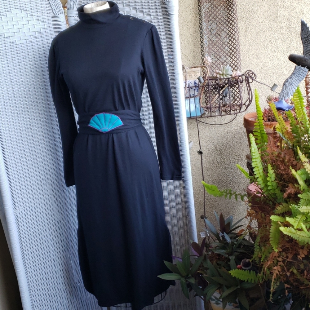 Joanie Char wool black dress
